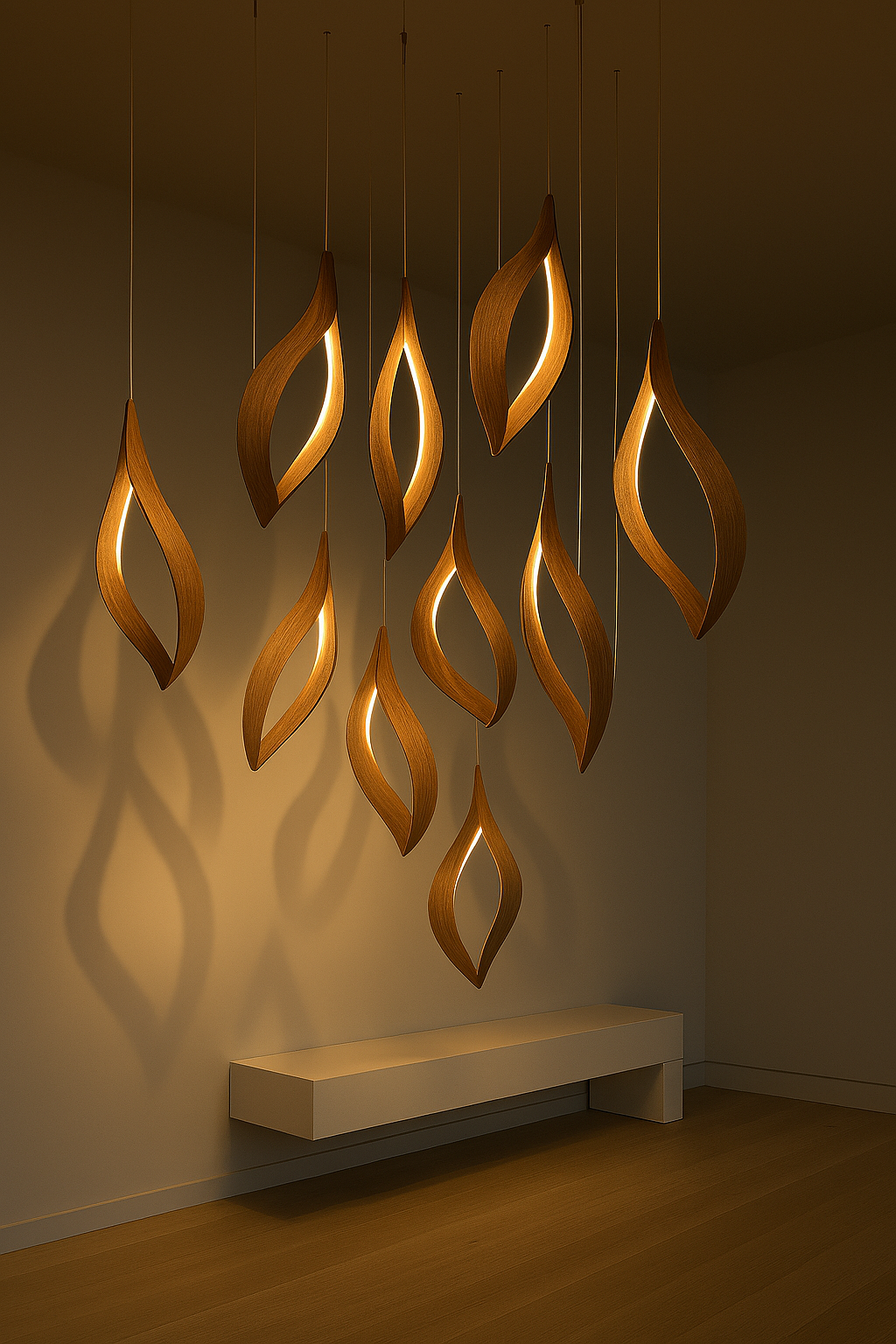 Leaf-Inspired Modular Lighting Concept